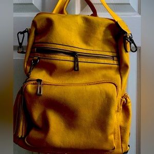 Backpack with guitar strap